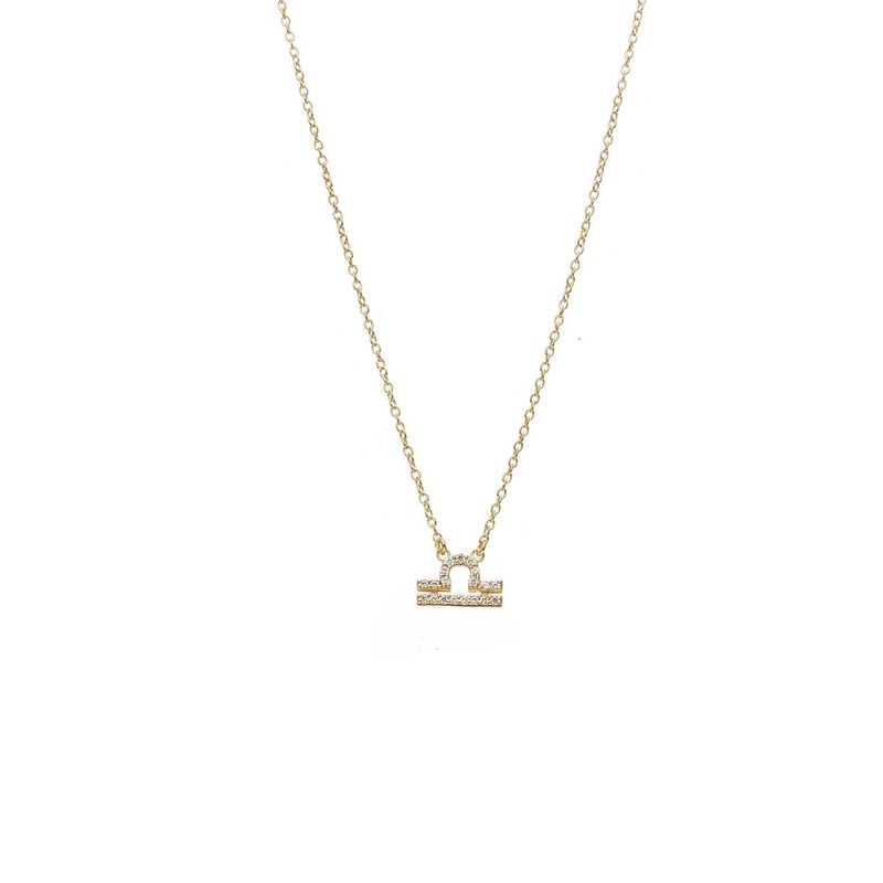 Silk & Steel Libra Necklace image number 0